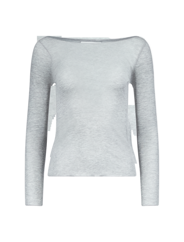 Boatneck Long-Sleeve - Gray