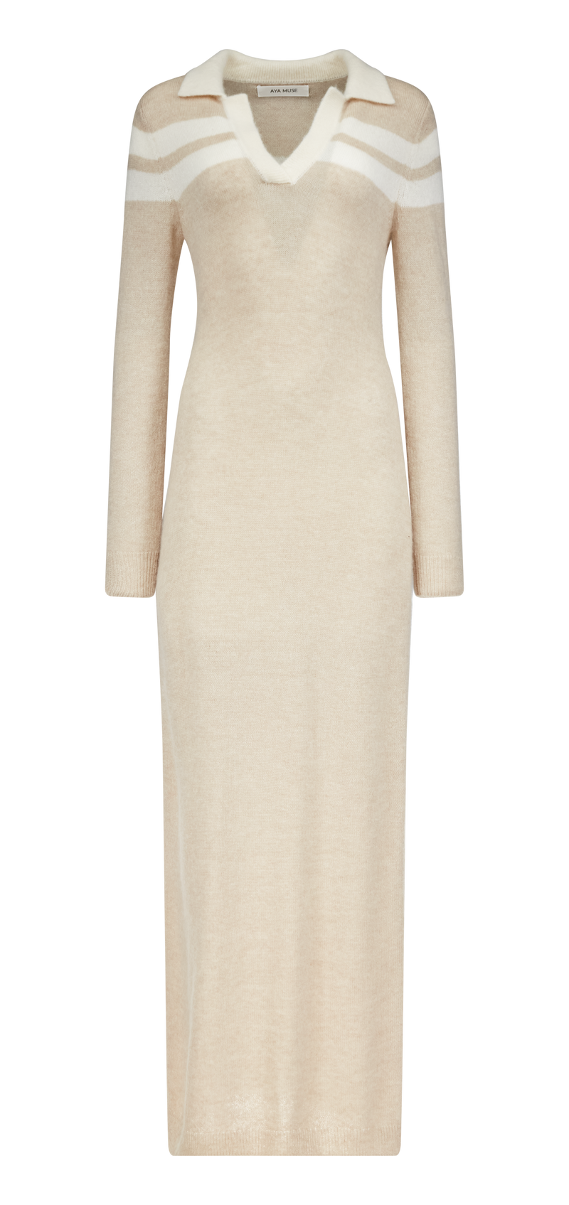 Cade Dress - Taupe Cream