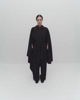 Rhea Cape Coat - Chocolate