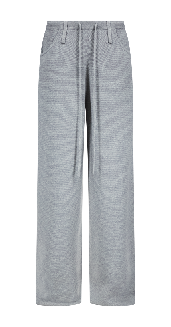 Knit Trousers - Gray