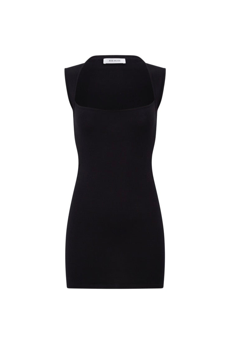 Lune Mini Dress - Black