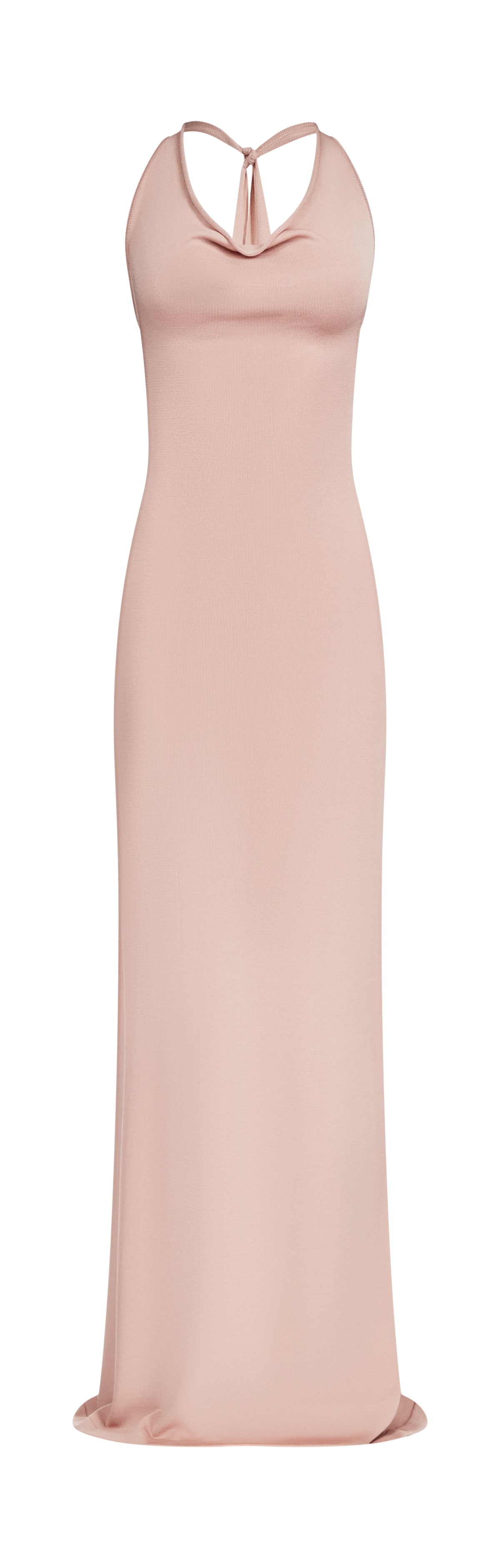 chinese dress ladies Nivalis Embellished Cowl-Neck Backless Maxi Dress in White