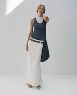Simple High Neck Tank - Grey