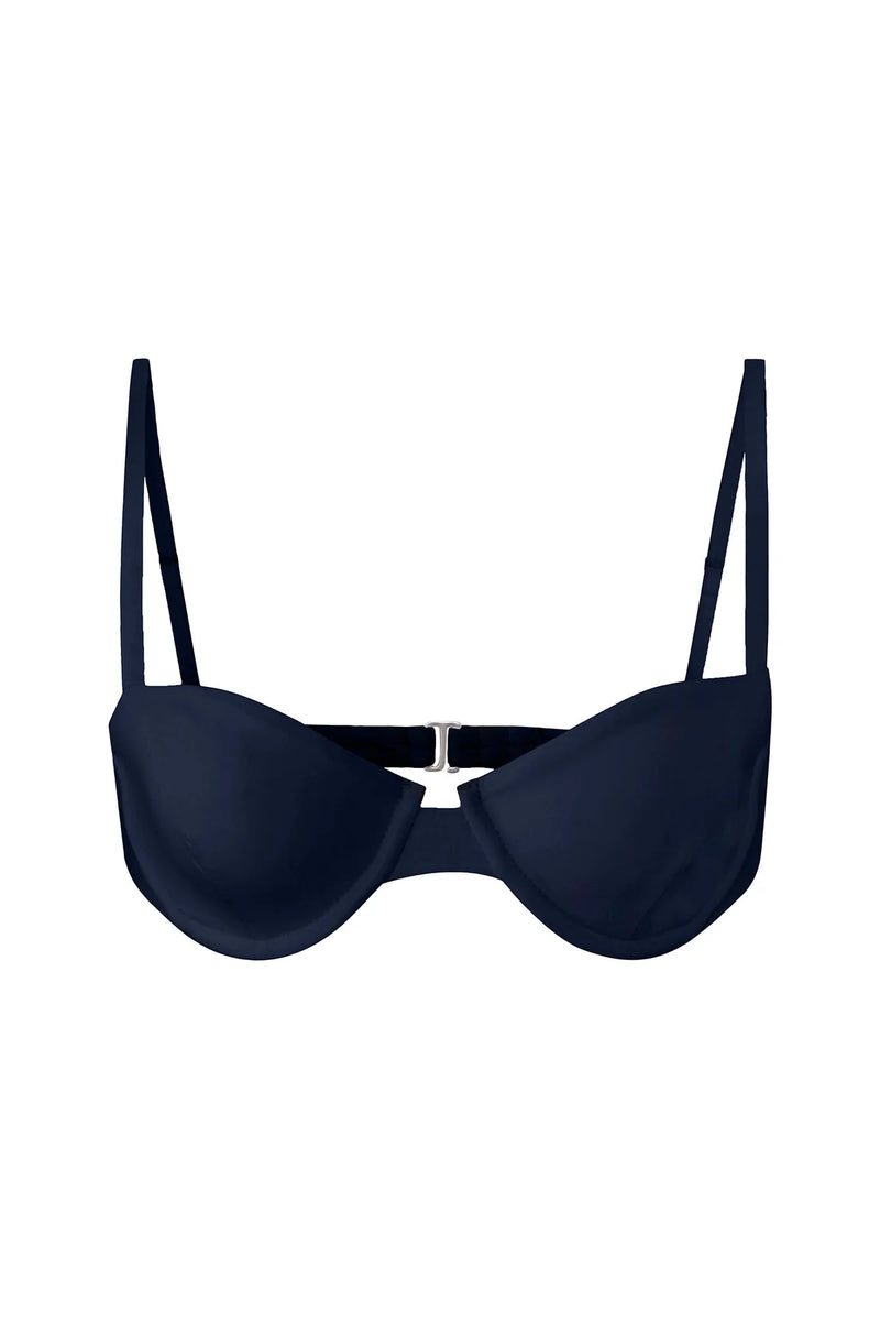 The Brigitte Underwire Top - Navy