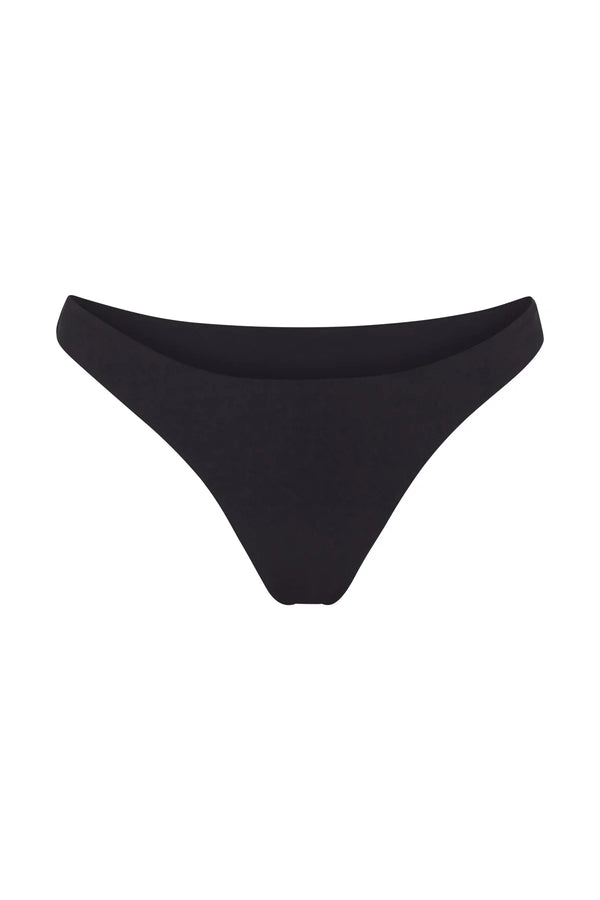 The Eighties High Cut Bikini Bottom - Black