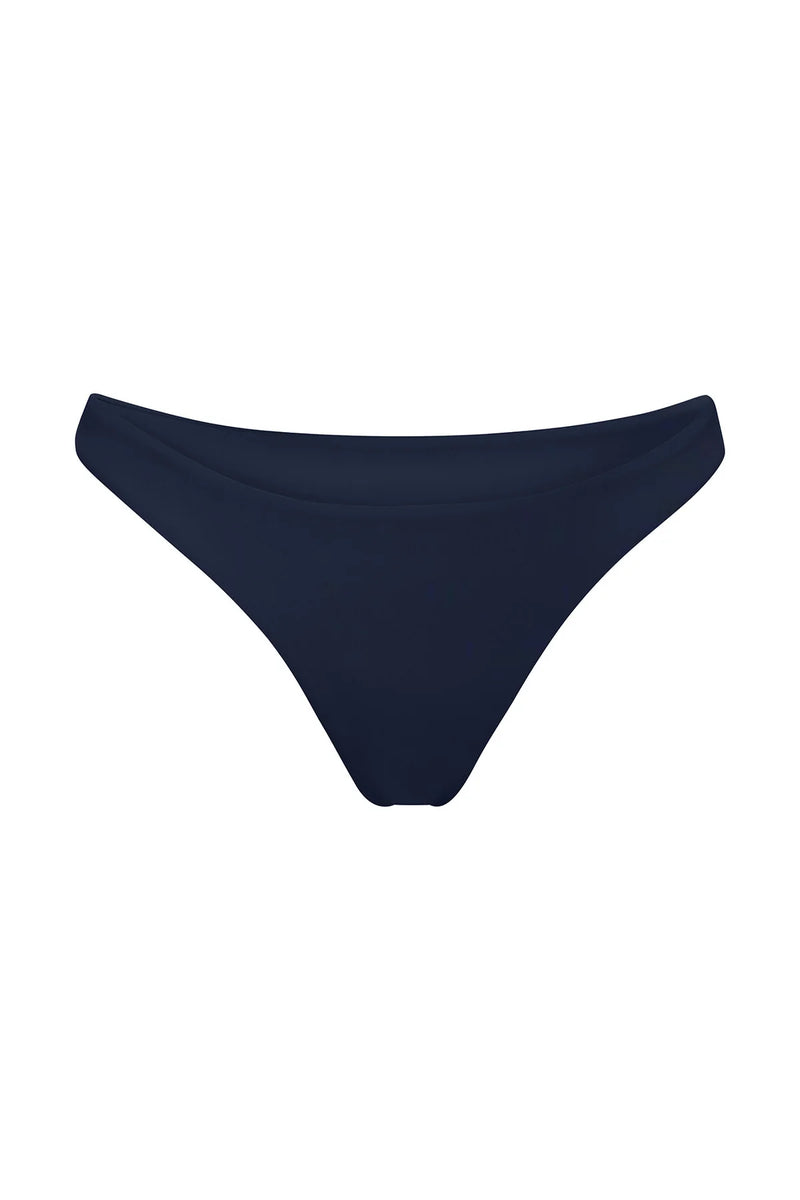 The Eighties High Cut Bikini Bottom - Navy