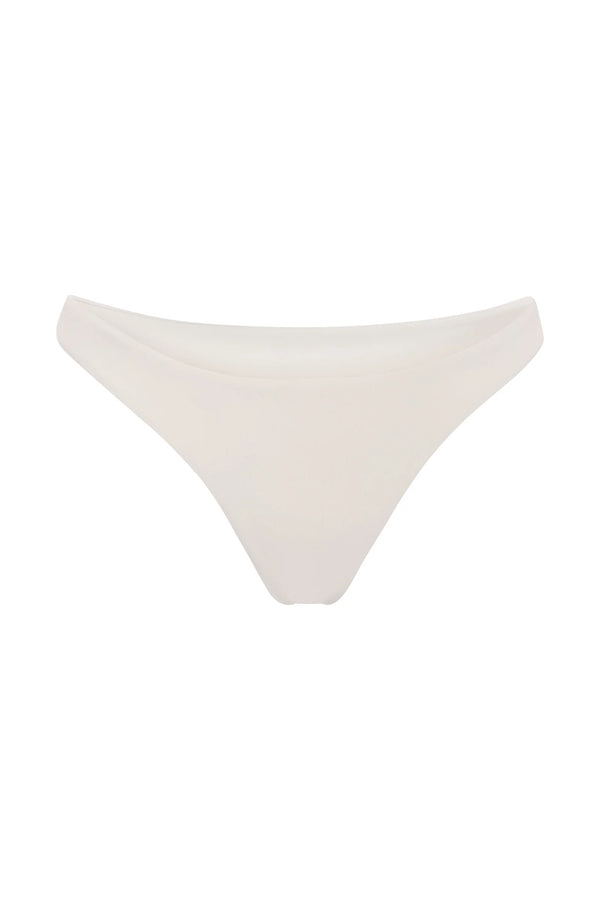 The Eighties High Cut Bikini Bottom - White