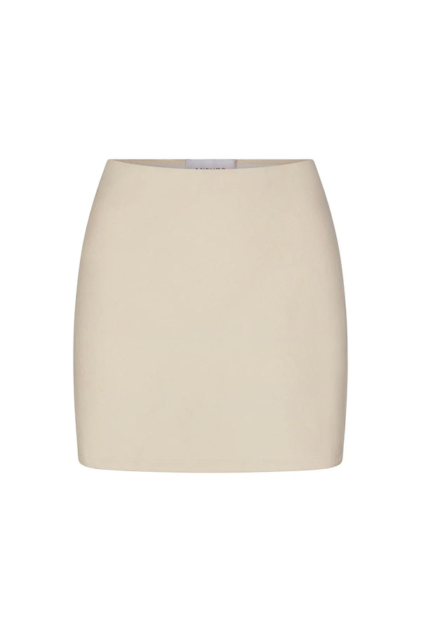 The Bias-Cut Mini Skirt - Off-White