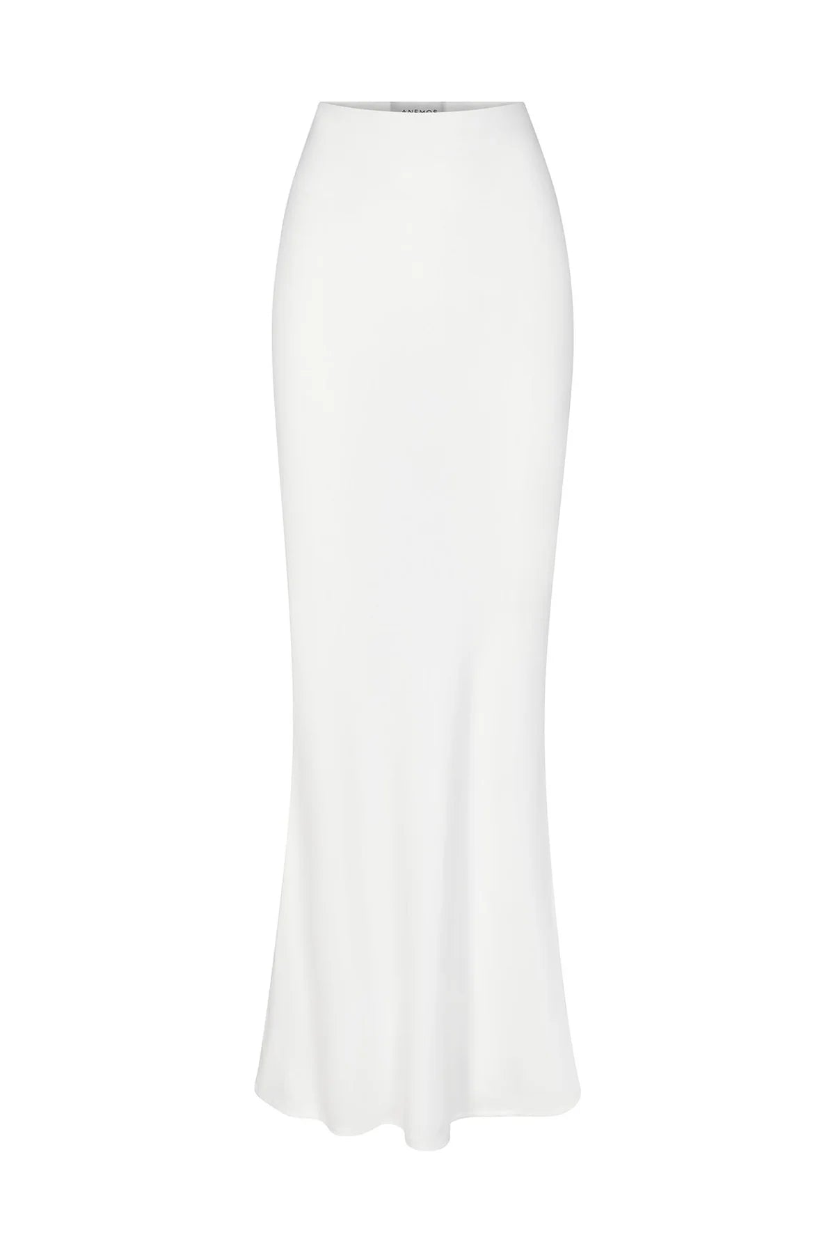 The Bias Cut Maxi Skirt White Xs
