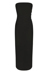 Strapless Nadege Maxi Dress - Black - BLVD