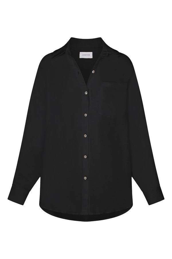 Oversize Pool Shirt/Dress - Black
