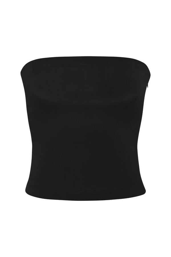 The Ritts Strapless Top - Black - BLVD