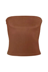 The Ritts Strapless Top - Tawny