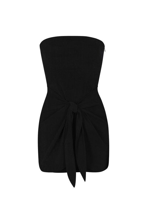 Strapless DK Mini Dress - Black