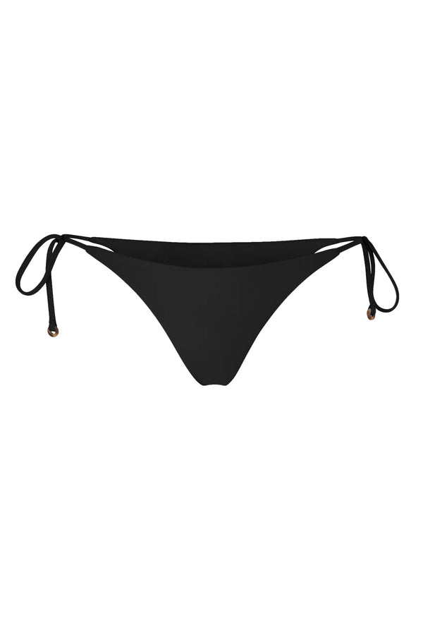 The String Bikini Bottom - Black