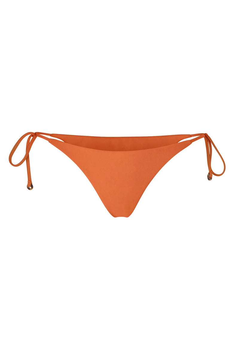 The String Bikini Bottom - Vintage Orange
