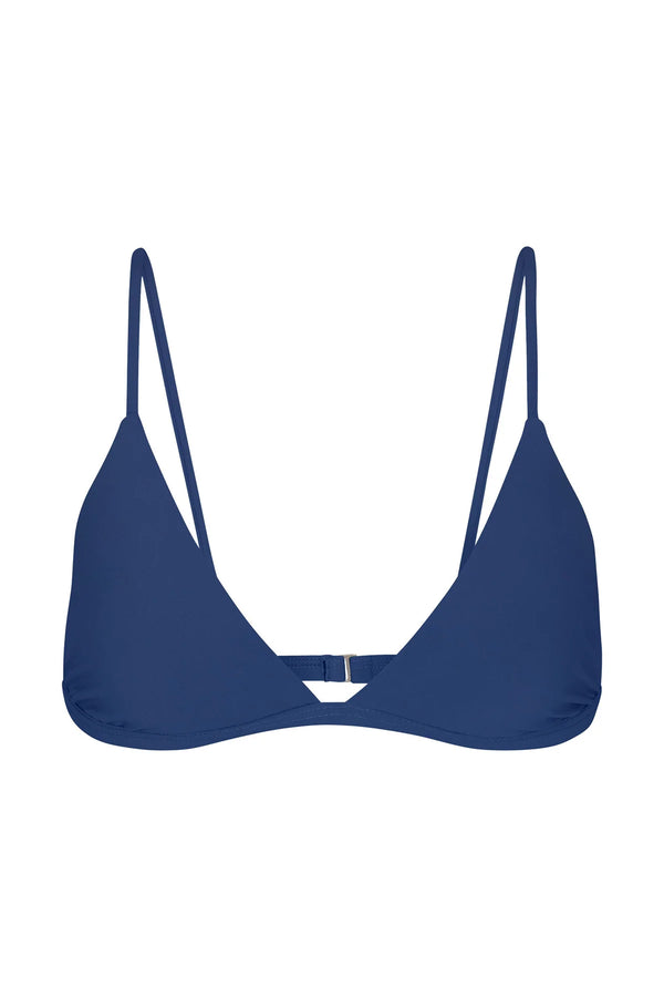 The Classic Triangle Bikini Top - Azure