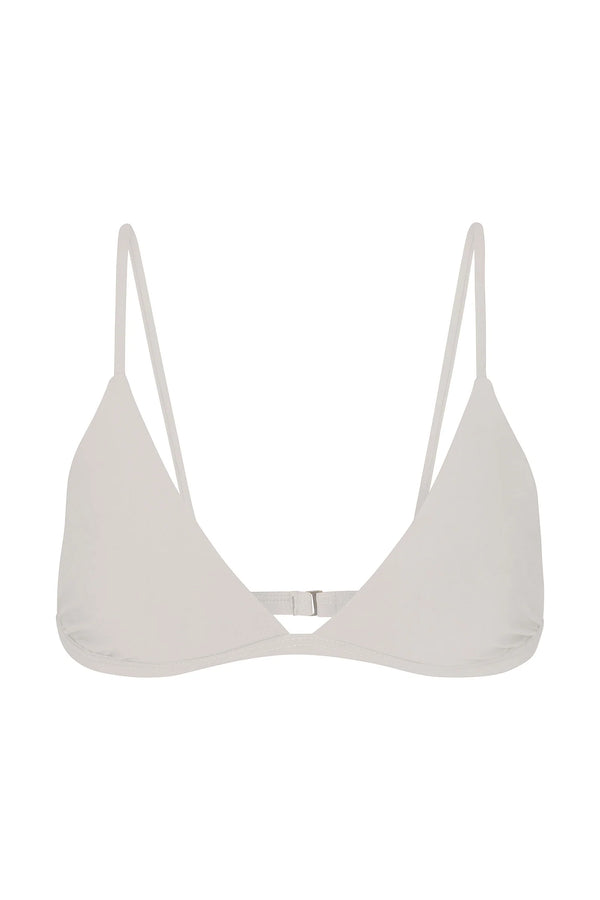 The Classic Triangle Bikini Top - White