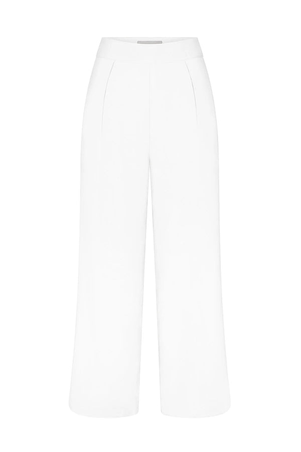 City Wide Leg Pant - White