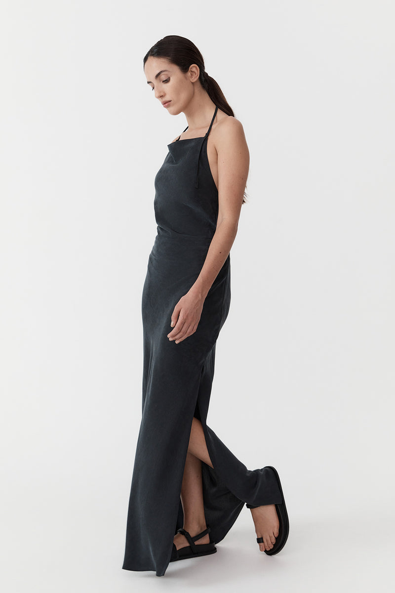 Adjustable Strap Dress - Black