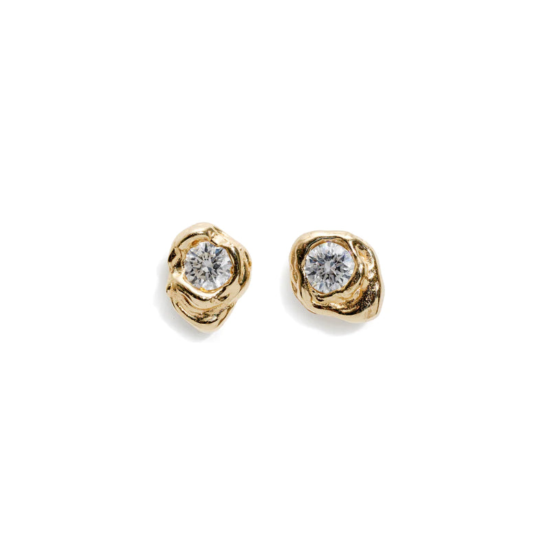 Alfa Diamond Ear Studs No.03