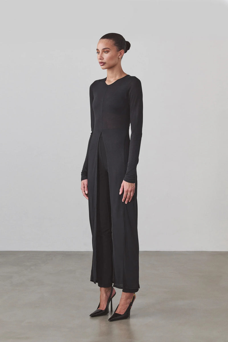 Alina Shirt Dress - Black