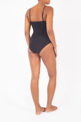 The Balconette Underwire One Piece - Black