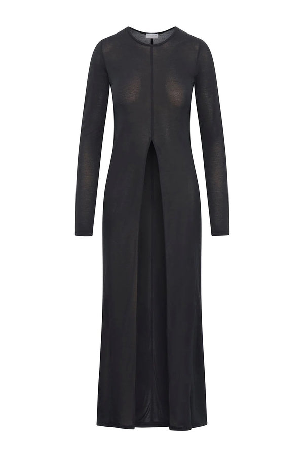 Alina Shirt Dress - Black