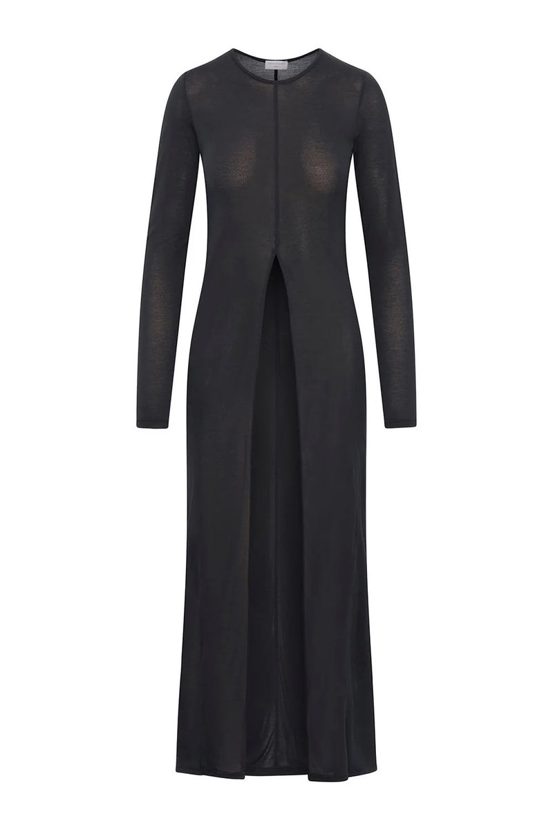 Alina Shirt Dress - Black