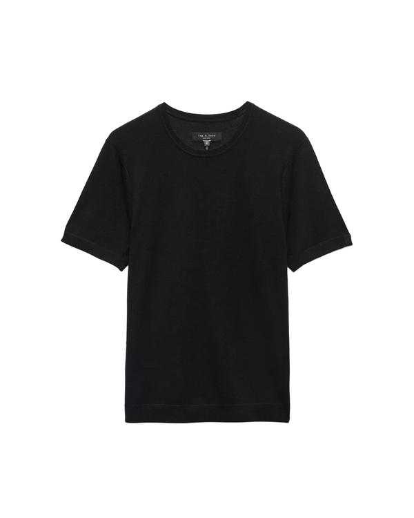 Aulton Knit SS Tee - Black