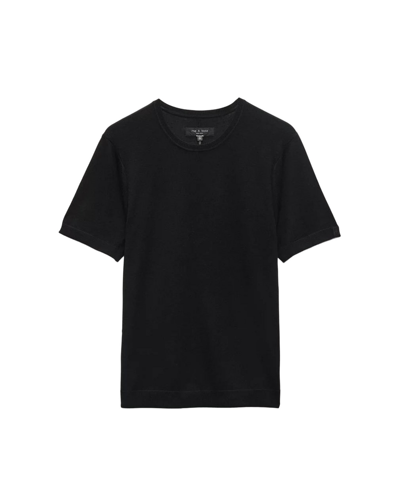 Aulton Knit SS Tee - Black
