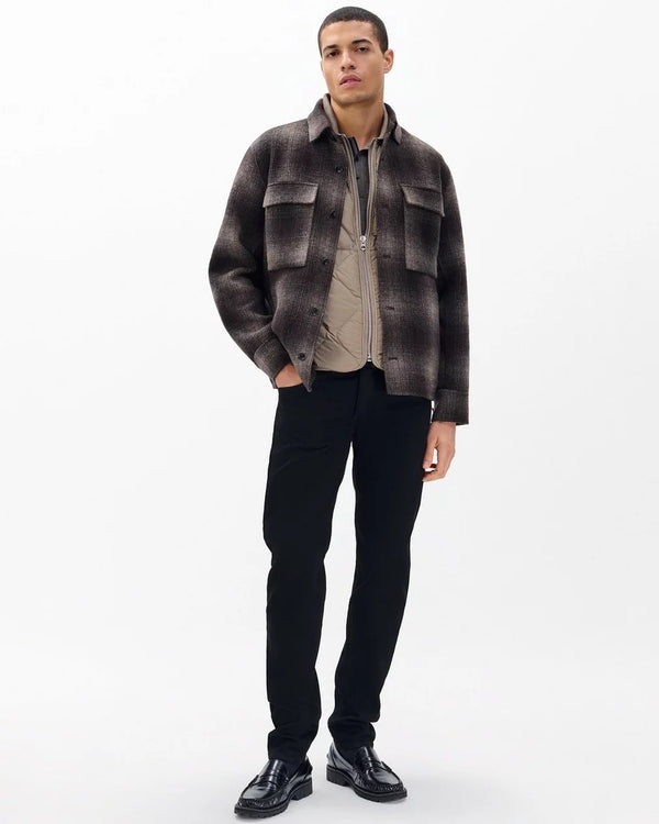 Austin Wool Shirt Jacket - Brown Plaid
