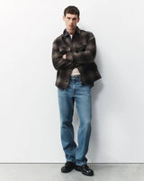 Austin Wool Shirt Jacket - Brown Plaid