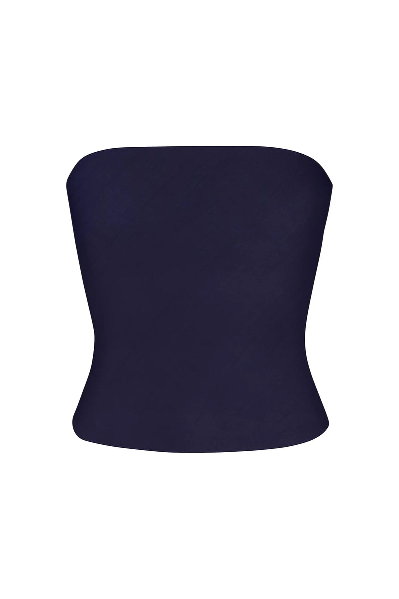 The Ritts Strapless Top - Marine