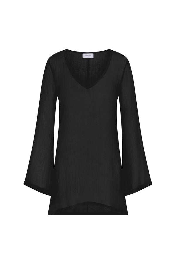 Bell Sleeve Tunic - Black
