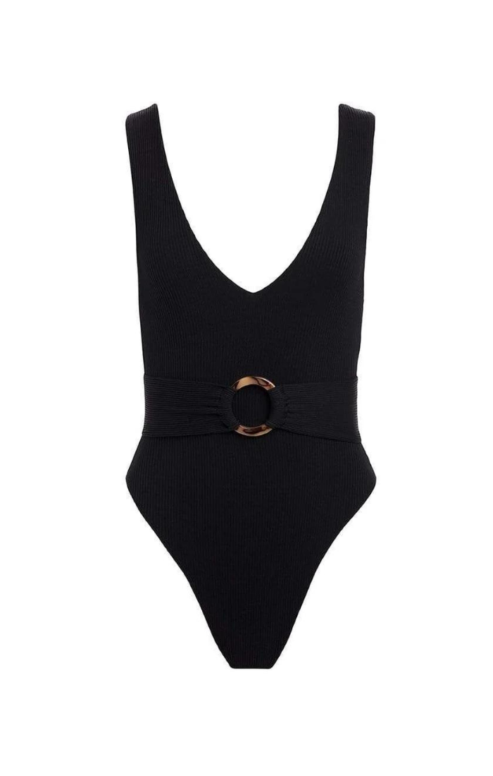 Kim One-Piece - Black Rib – BLVD