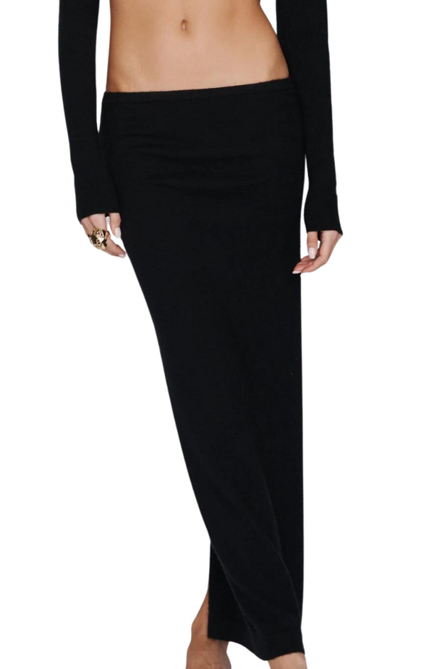 Emma Cashnere Skirt - Black