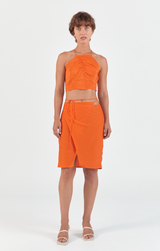 Wrap Skirt - Orange