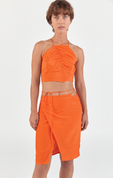 Wrap Skirt - Orange