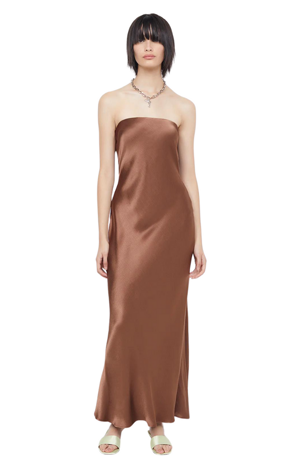 Moondance Strapless Dress - Chocolate
