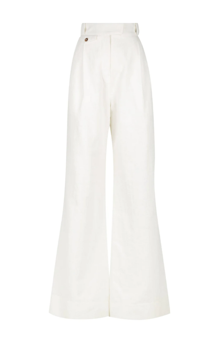 Akua High Waisted Tailored Pant - Coconut
