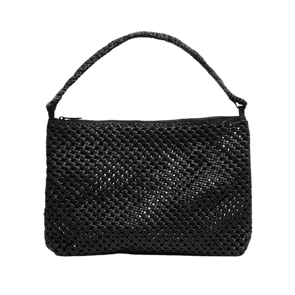 Macrame Shoulder Bag - Black