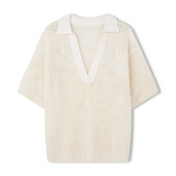 Cotton Crochet Shirt - Milk