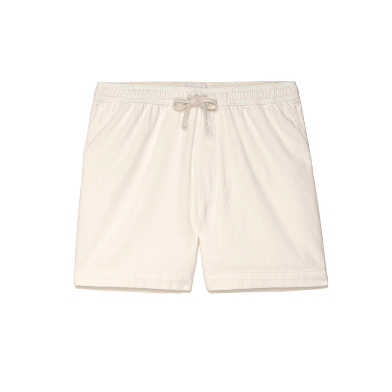 Textured Terry Shorts - Off White