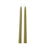 Tapered Candle Pair - Olive