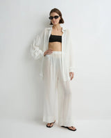Cremona Sheer Pant - White