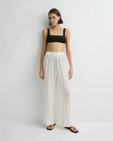 Cremona Sheer Pant - White