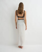 Cremona Tie Front Sarong - White