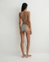 Lulu Bikini Top - Forest Stripe