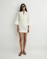 Noosa Short Tunic Dress - White